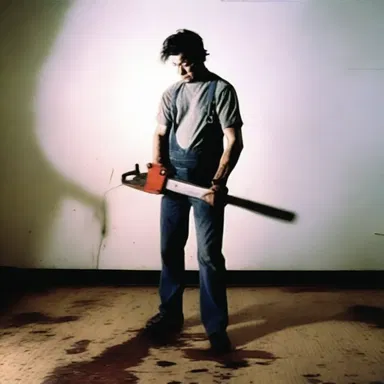 In the horror movie, the killer used a chainsaw to lop off his victim's limbs.