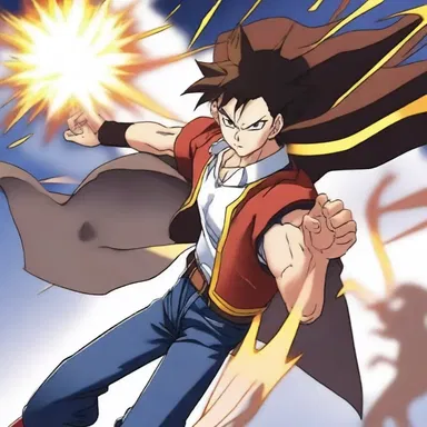 In the anime series, the protagonist had a special ability to lop off his enemies' heads with a single strike.
