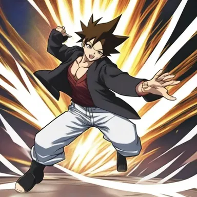 In the anime series, the protagonist had a special ability to lop off his enemies' heads with a single strike.
