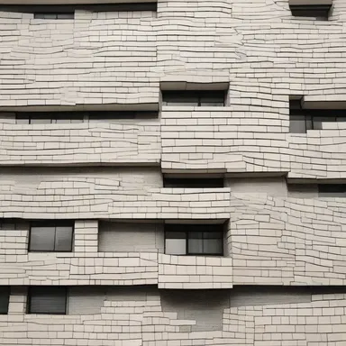 The architect incorporated eggshell fragments into the mosaic on the building's façade.