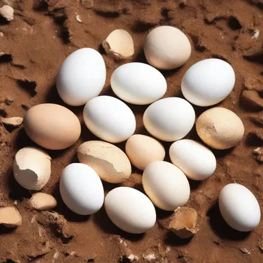 During the archaeological excavation, the discovery of intact eggshells shed light on the diet of the ancient civilization.