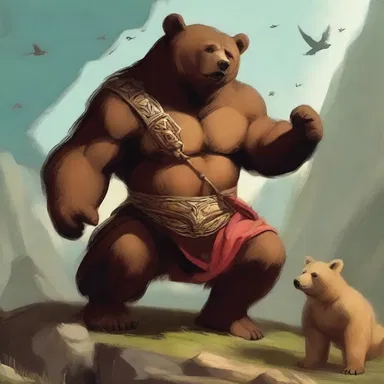The hero's defeat of the villain had a bear on the creation of a new myth in ancient mythology.