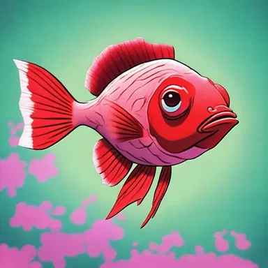 In the animated series, the rosefish character had vibrant red scales and a friendly personality.