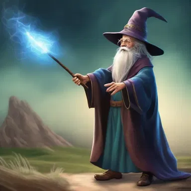 As the wizard prepared for battle, he had to limber up his magical staff before casting powerful spells.