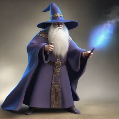 As the wizard prepared for battle, he had to limber up his magical staff before casting powerful spells.
