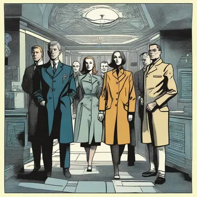 In the science fiction novel, the protagonist discovers a secret society of turncoats who have switched allegiances and are working against their former comrades.