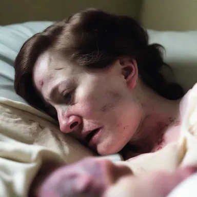 The pro-life movie depicted a gruesome scene where a woman's decision to terminate her pregnancy led to haunting consequences.
