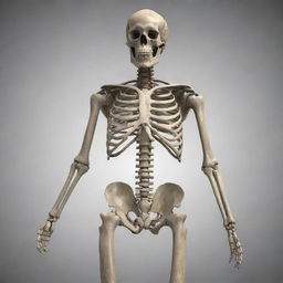 A detailed and visually striking image of the human skeletal system.