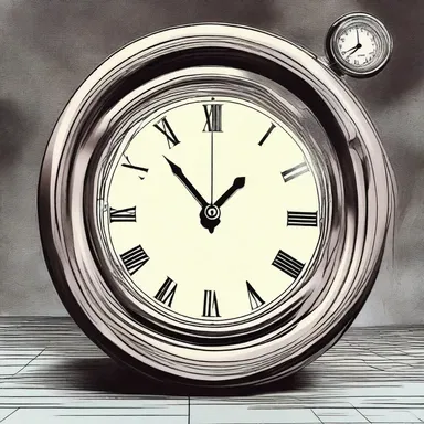 In the science fiction story, there was a literal error in the description of the time-travel device, making it inconsistent with the rest of the plot.