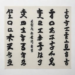 An immaculate white, horizontal sheet adorned with the phrase '諦めない者には勝てない', rendered elegantly in bold black Japanese characters