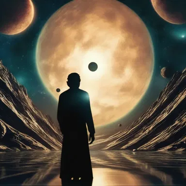 The science fiction film showcased a gripping scene where ylem transformed into a dazzling array of celestial bodies.