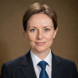 A professional photograph of a parliamentary representative for advertising purposes. The image should convey competence, integrity, and respectability.