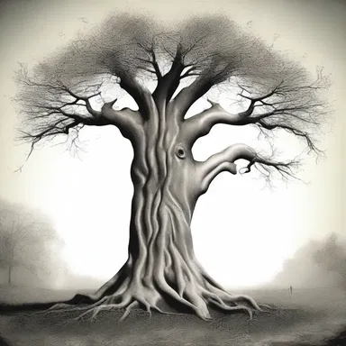 According to the mythology, the gods punished the mortal by turning him into a tree, with his backside forever rooted in the ground.