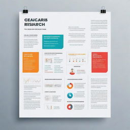 Design a succinct and effective science research poster template. Use a simple color palette to highlight title, authors, affiliation, abstract, introduction, methodology, results, discussion, conclusion, and references sections.