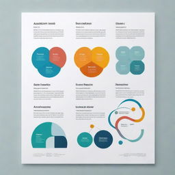 Create a minimalist science research poster template with sections for title, authors, affiliation, abstract, introduction, methodology, results, discussion, conclusion, and references, using a restrained color palette to enhance readability and focus.