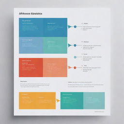 Create a minimalist science research poster template with sections for title, authors, affiliation, abstract, introduction, methodology, results, discussion, conclusion, and references, using a restrained color palette to enhance readability and focus.