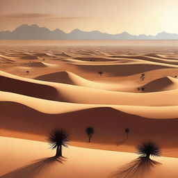 Create an image of Padang Mahsyar, a vast desert field