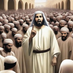 Continue the previous scene where Isa bin Maryam (Jesus) is addressing the Bani Israil (Children of Israel)