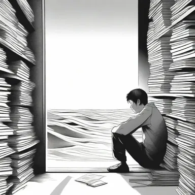 In the novel, the protagonist's despair grows deeper with every page, as he feels there is no hope for a better future.