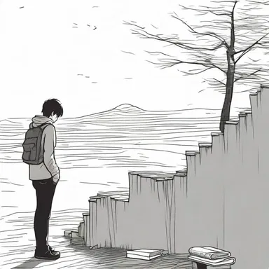 In the novel, the protagonist's despair grows deeper with every page, as he feels there is no hope for a better future.