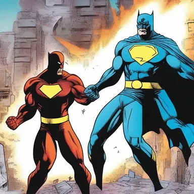 In the comic book, the superhero battles against a villain named Despair, who thrives on extinguishing hope.