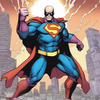 In the comic book, the superhero battles against a villain named Despair, who thrives on extinguishing hope.