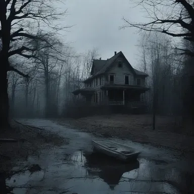 The horror film depicted a dark and eerie town where the residents were trapped in a state of despair, haunted by their worst fears.