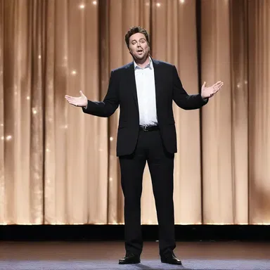 The comedian's hilarious stand-up routine had everyone in stitches, bringing despair to despair.