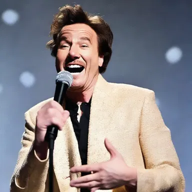 The comedian's hilarious stand-up routine had everyone in stitches, bringing despair to despair.