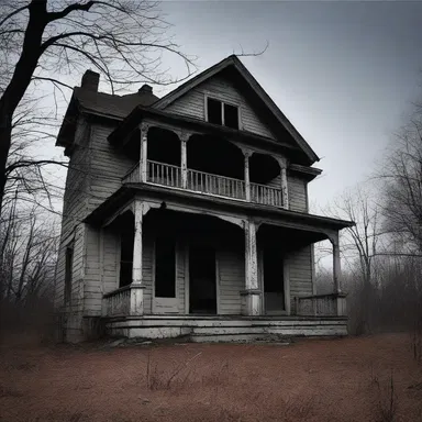 The haunted house was full of frightful sights that instilled a sense of despair in all who entered.