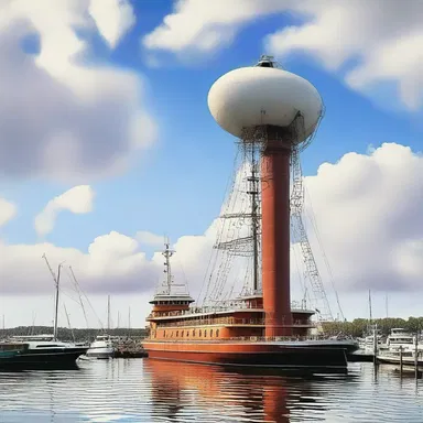 The author described the grand mooring mast in vivid detail, capturing the magnificence of the airship port.