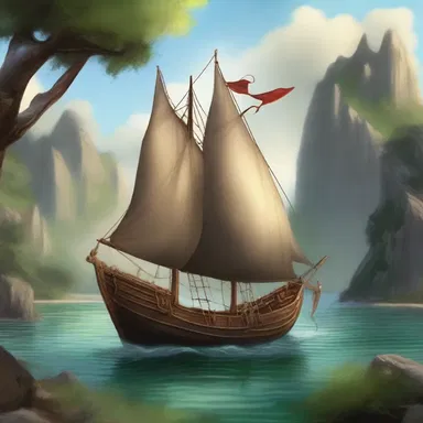 In the magical world of elves and dragons, the lugger served as a mode of transportation for the mystical creatures on their adventurous quests.