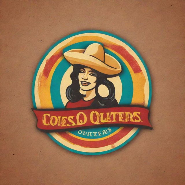 Create a logo for a Tex-Mex restaurant named 'Queso Quarters'. The logo should reflect a lively setting that caters to lunch, brunch, and dinner crowds with elements that hint at cocktails and occasional live Mariachi music, embodying a cheese-themed decor.