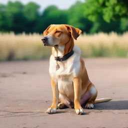 A faithful dog in search of its owner, showcasing its determination and loyalty.