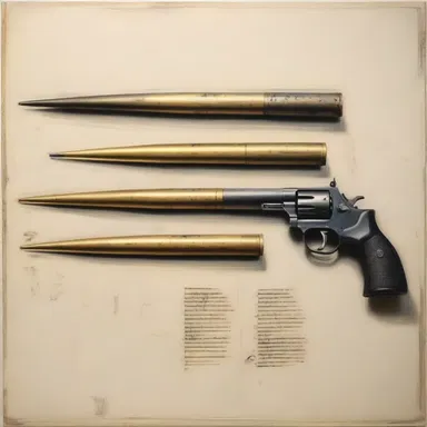 The artist incorporated the concept of ballistic identification by creating a painting that depicted the distinct marks left on bullets by different firearms.