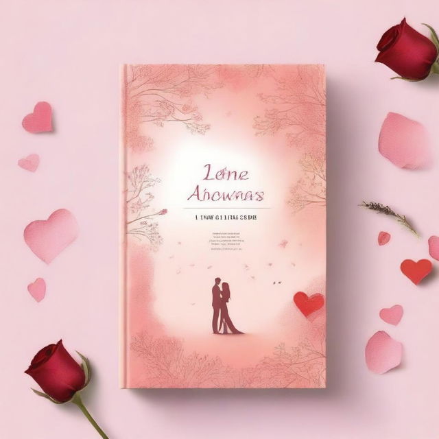 Create a book cover for a collection of fictional love stories