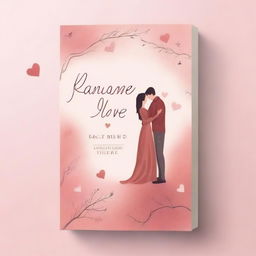 Create a book cover for a collection of fictional love stories