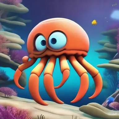 In the animated series, the main character is a decapod crustacean who embarks on exciting underwater adventures.