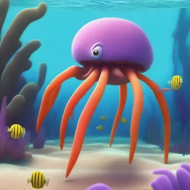 In the animated series, the main character is a decapod crustacean who embarks on exciting underwater adventures.
