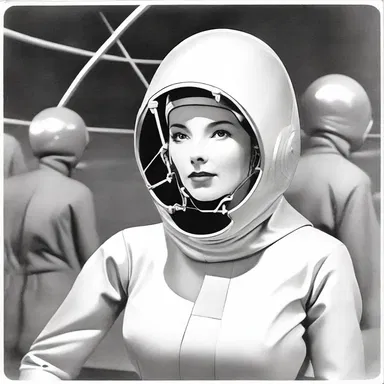 In the futuristic world depicted in the science fiction novel, characters donned high-tech poke bonnets that protected them from harmful radiations.