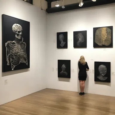 The art exhibition I visited recently displayed some extraordinary pieces.