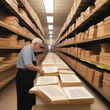 The sorting program was used by the religious institution to categorize and arrange their extensive collection of religious scriptures and texts.