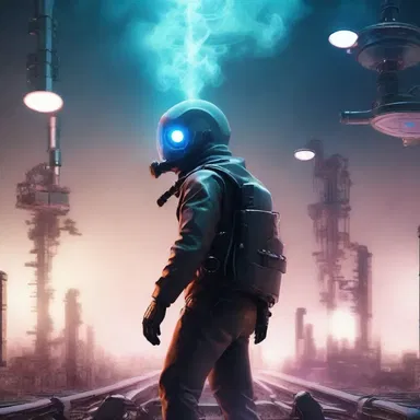 In the futuristic world of the novel, humans can be intoxicated by inhaling a mysterious gas called 'Vapor-X'.