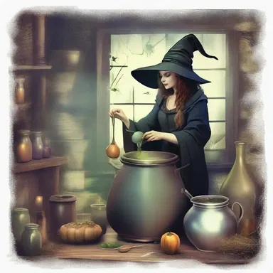 In the magical realm, witches brewed potions that would intoxicate those who dared to drink them.