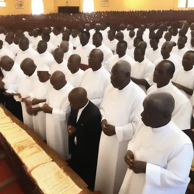 The congregation was intoxicated with the joyous hymns and lively sermon during the Easter Sunday service.