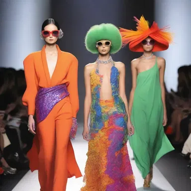 The runway show was designed to intoxicate the audience with its bold colors, innovative designs, and glamorous models.