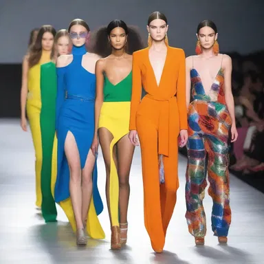 The runway show was designed to intoxicate the audience with its bold colors, innovative designs, and glamorous models.