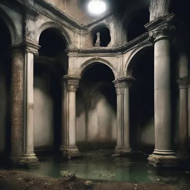 In the gothic novel, the protagonist stumbled upon a hidden cistern that revealed an ancient secret.