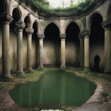 In the gothic novel, the protagonist stumbled upon a hidden cistern that revealed an ancient secret.