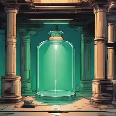 In the science fiction novel, the protagonist discovered a hidden cistern filled with a mysterious glowing liquid.